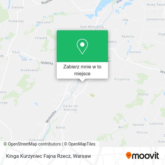 Mapa Kinga Kurzyniec Fajna Rzecz