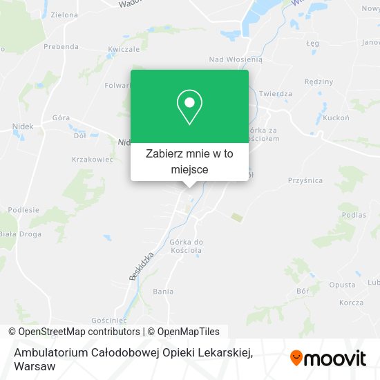 Mapa Ambulatorium Całodobowej Opieki Lekarskiej