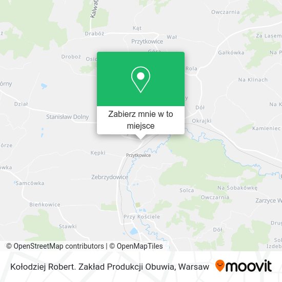 Mapa Kołodziej Robert. Zakład Produkcji Obuwia