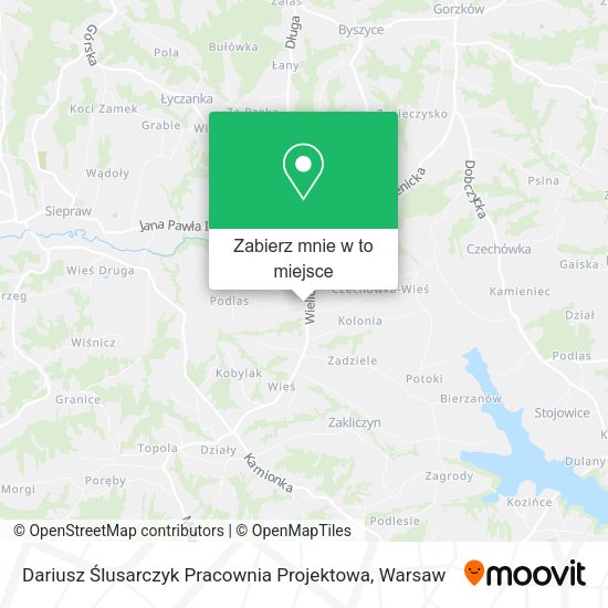 Mapa Dariusz Ślusarczyk Pracownia Projektowa