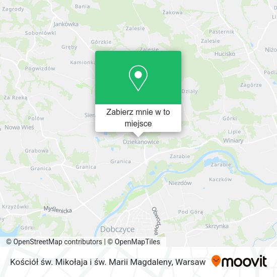 Mapa Kościół św. Mikołaja i św. Marii Magdaleny