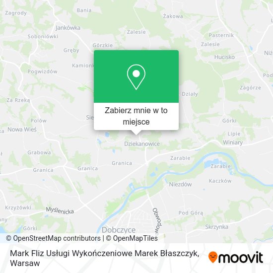 Mapa Mark Fliz Usługi Wykończeniowe Marek Błaszczyk