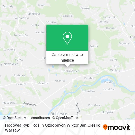 Mapa Hodowla Ryb i Roślin Ozdobnych Wiktor Jan Cieślik