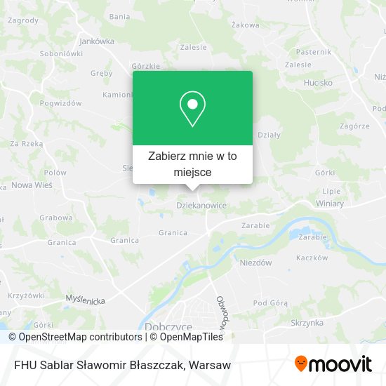 Mapa FHU Sablar Sławomir Błaszczak