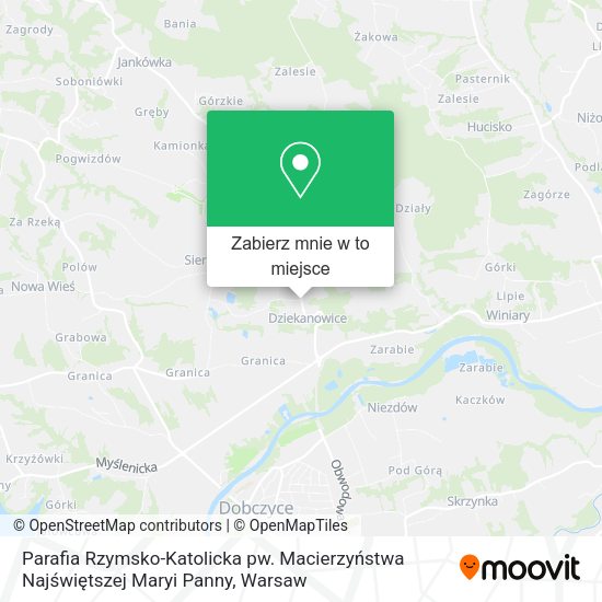 Mapa Parafia Rzymsko-Katolicka pw. Macierzyństwa Najświętszej Maryi Panny