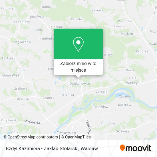 Mapa Bzdyl Kazimiera - Zakład Stolarski