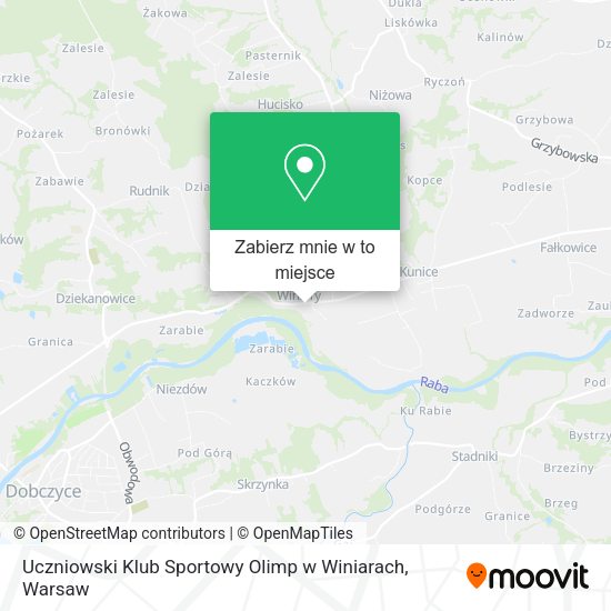 Mapa Uczniowski Klub Sportowy Olimp w Winiarach