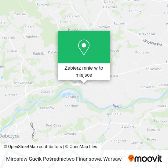 Mapa Mirosław Gucik Pośrednictwo Finansowe