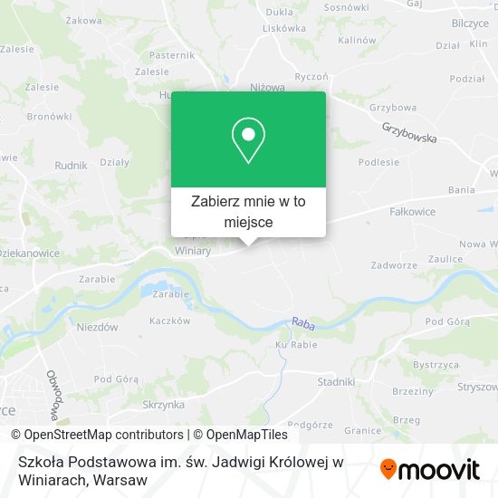 Mapa Szkoła Podstawowa im. św. Jadwigi Królowej w Winiarach