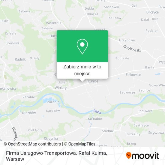 Mapa Firma Usługowo-Transportowa. Rafał Kulma