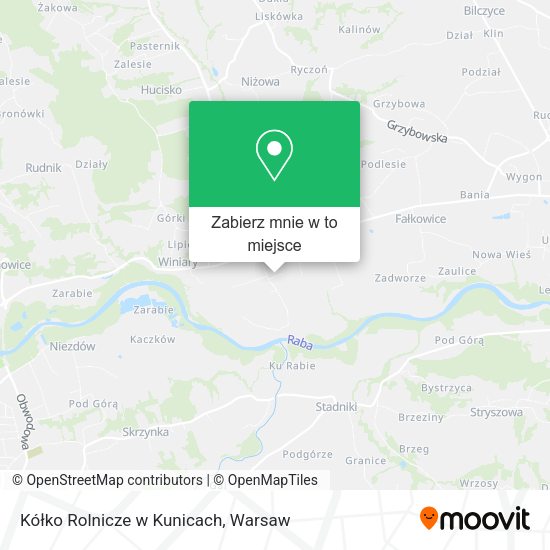 Mapa Kółko Rolnicze w Kunicach