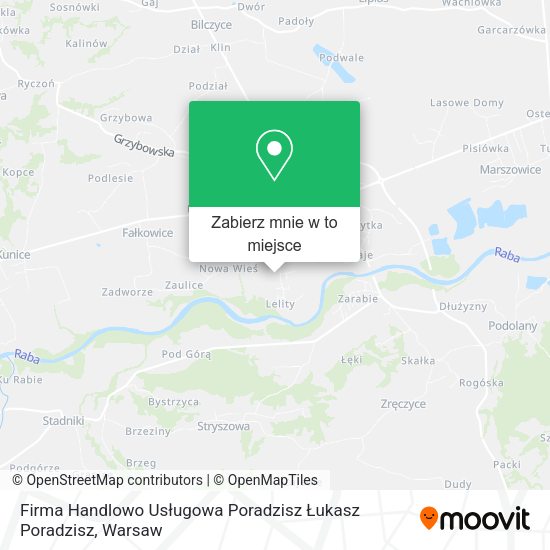 Mapa Firma Handlowo Usługowa Poradzisz Łukasz Poradzisz