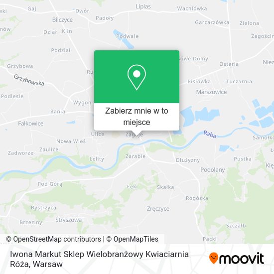 Mapa Iwona Markut Sklep Wielobranżowy Kwiaciarnia Róża