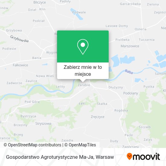 Mapa Gospodarstwo Agroturystyczne Ma-Ja