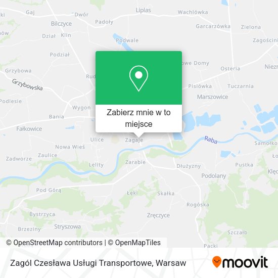 Mapa Zagól Czesława Usługi Transportowe