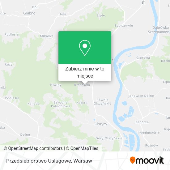 Mapa Przedsiebiorstwo Uslugowe