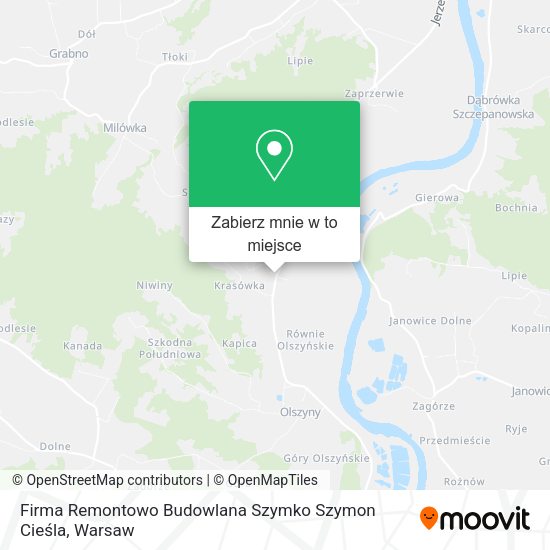 Mapa Firma Remontowo Budowlana Szymko Szymon Cieśla