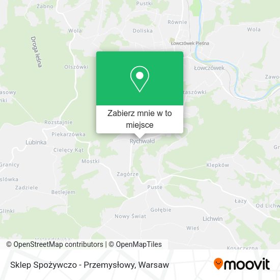 Mapa Sklep Spożywczo - Przemysłowy