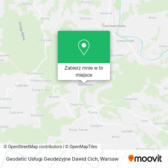 Mapa Geodetic Usługi Geodezyjne Dawid Cich