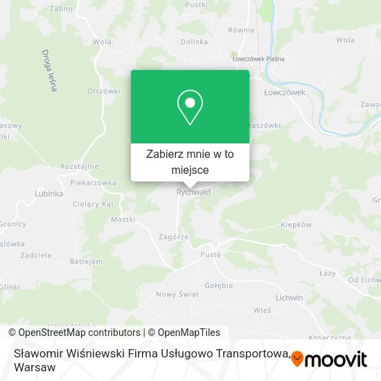 Mapa Sławomir Wiśniewski Firma Usługowo Transportowa