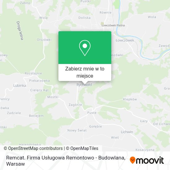 Mapa Remcat. Firma Usługowa Remontowo - Budowlana