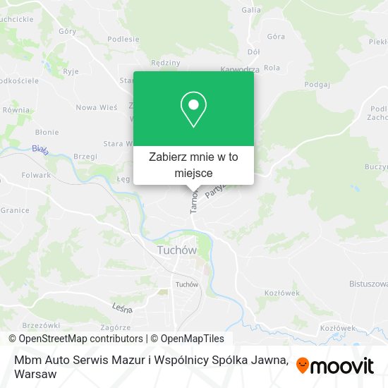 Mapa Mbm Auto Serwis Mazur i Wspólnicy Spólka Jawna