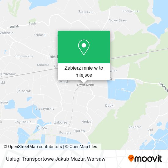 Mapa Usługi Transportowe Jakub Mazur