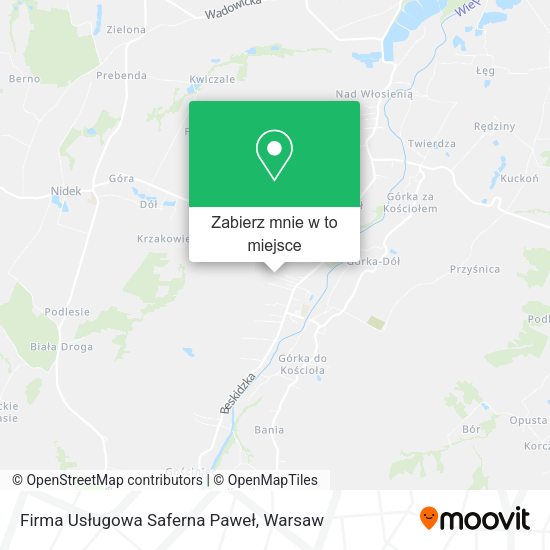 Mapa Firma Usługowa Saferna Paweł