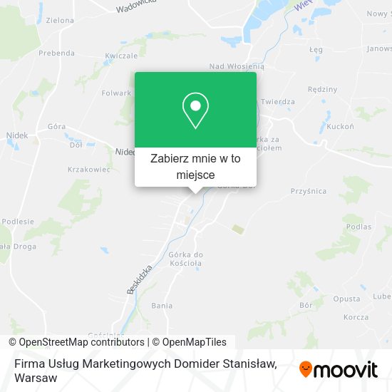 Mapa Firma Usług Marketingowych Domider Stanisław