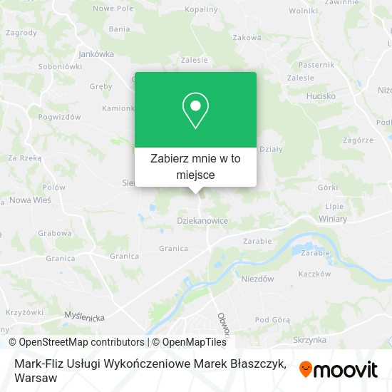 Mapa Mark-Fliz Usługi Wykończeniowe Marek Błaszczyk