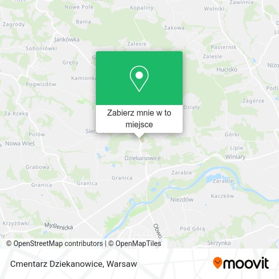 Mapa Cmentarz Dziekanowice