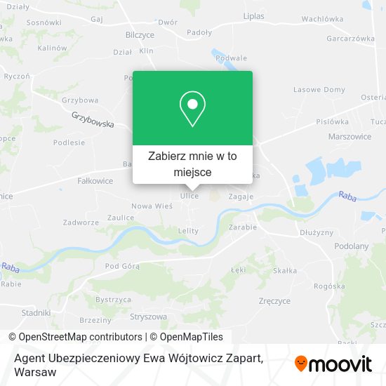 Mapa Agent Ubezpieczeniowy Ewa Wójtowicz Zapart