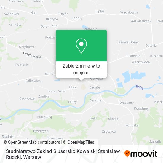 Mapa Studniarstwo Zakład Slusarsko Kowalski Stanisław Rudzki