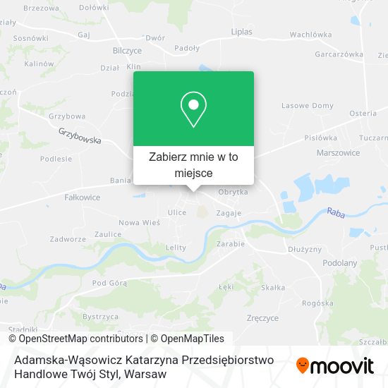 Mapa Adamska-Wąsowicz Katarzyna Przedsiębiorstwo Handlowe Twój Styl