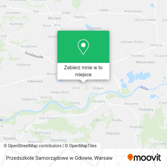 Mapa Przedszkole Samorządowe w Gdowie