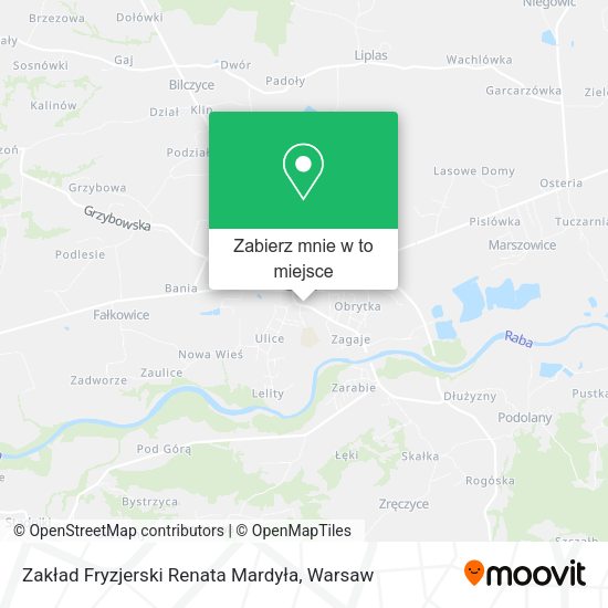 Mapa Zakład Fryzjerski Renata Mardyła