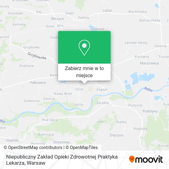 Mapa Niepubliczny Zakład Opieki Zdrowotnej Praktyka Lekarza