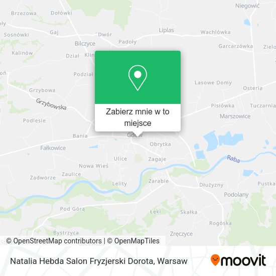 Mapa Natalia Hebda Salon Fryzjerski Dorota