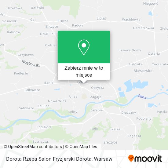 Mapa Dorota Rzepa Salon Fryzjerski Dorota