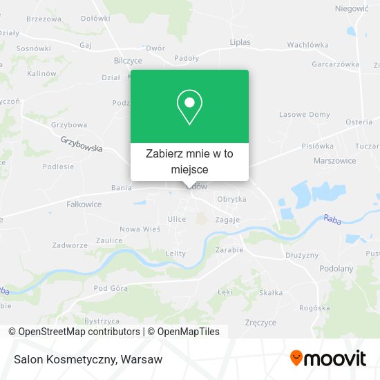 Mapa Salon Kosmetyczny