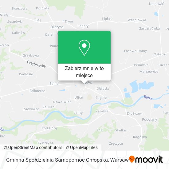 Mapa Gminna Spółdzielnia Samopomoc Chłopska