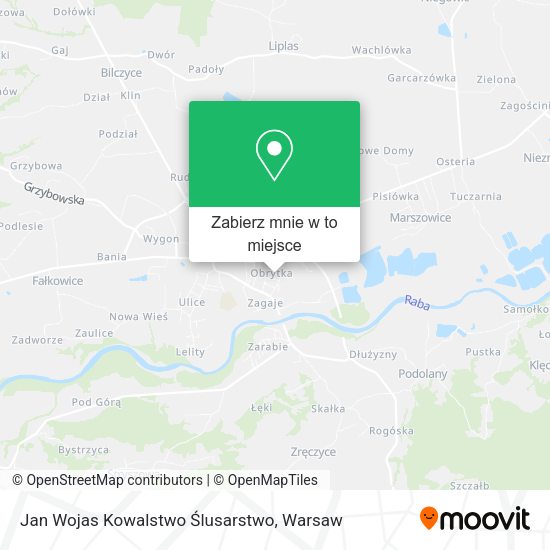 Mapa Jan Wojas Kowalstwo Ślusarstwo