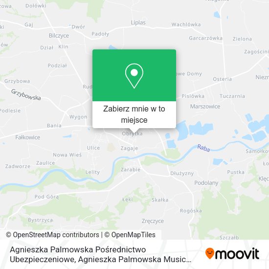 Mapa Agnieszka Palmowska Pośrednictwo Ubezpieczeniowe, Agnieszka Palmowska Music Akord