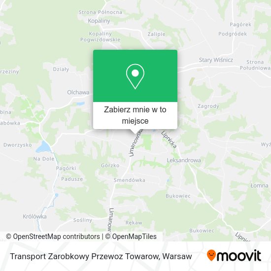 Mapa Transport Zarobkowy Przewoz Towarow