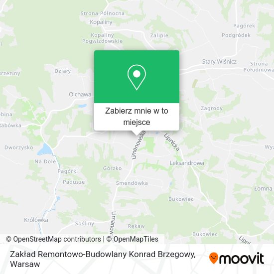 Mapa Zakład Remontowo-Budowlany Konrad Brzegowy