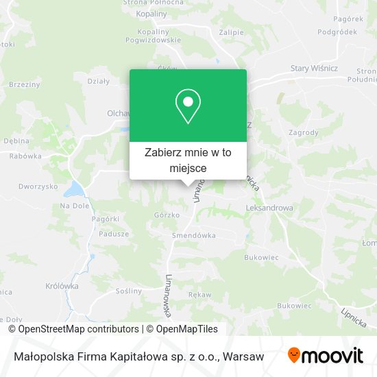 Mapa Małopolska Firma Kapitałowa sp. z o.o.