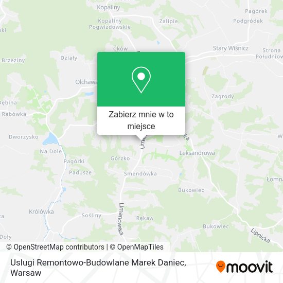 Mapa Uslugi Remontowo-Budowlane Marek Daniec