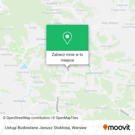 Mapa Usługi Budowlane Janusz Stokłosa