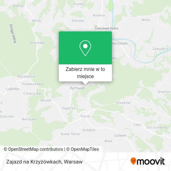 Mapa Zajazd na Krzyżówkach