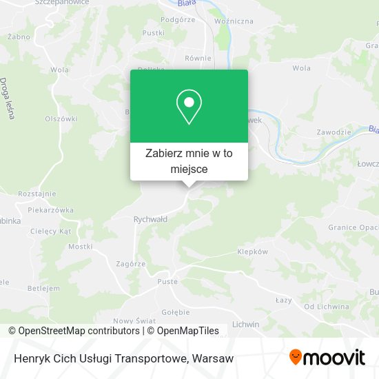 Mapa Henryk Cich Usługi Transportowe